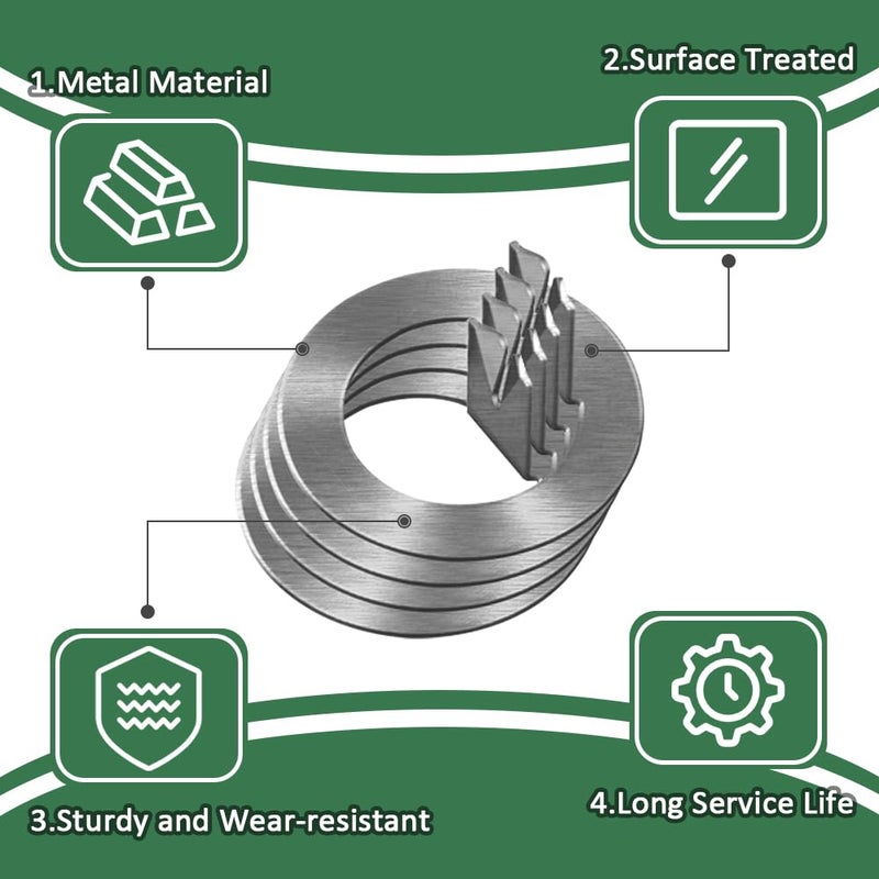 Fugedox 4 Pack 1" Tang Spindle Washer for Spindle Tang Washer 2k to 7k EZ Lube Axles 3,500-7,000 lb - Image 4